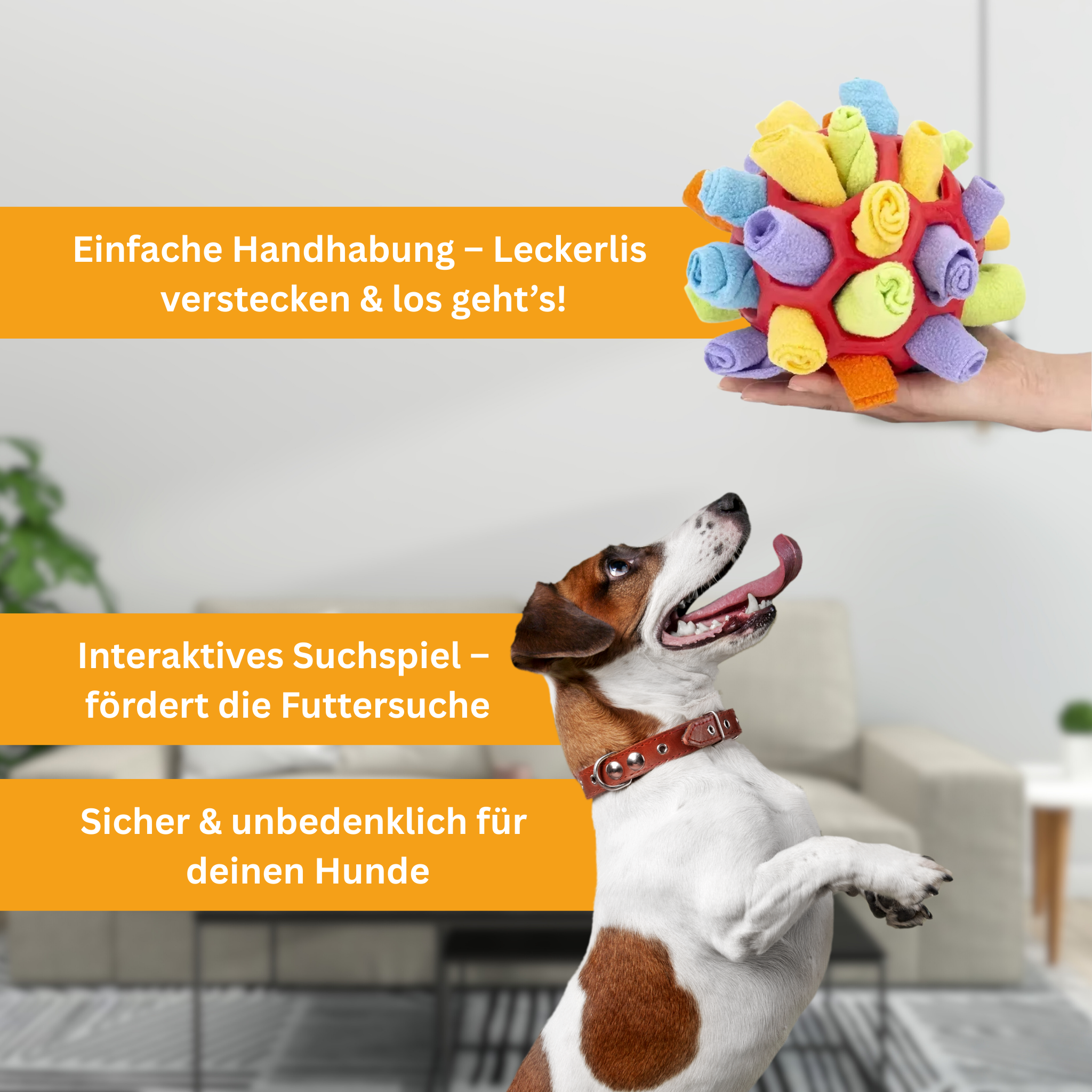 Snuffle Ball – Interactive Treat Toy