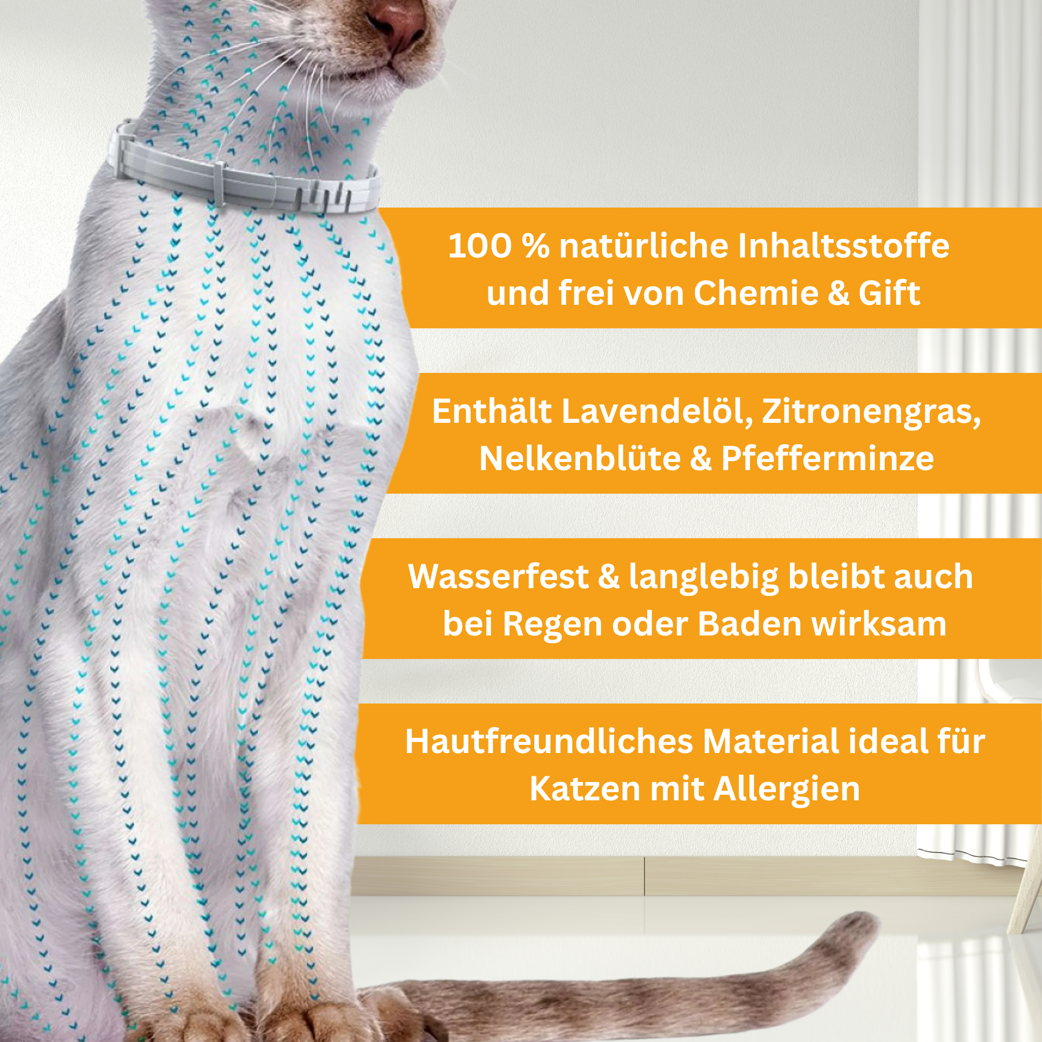 Floh- und Zeckenschutz Halsband für Katzen