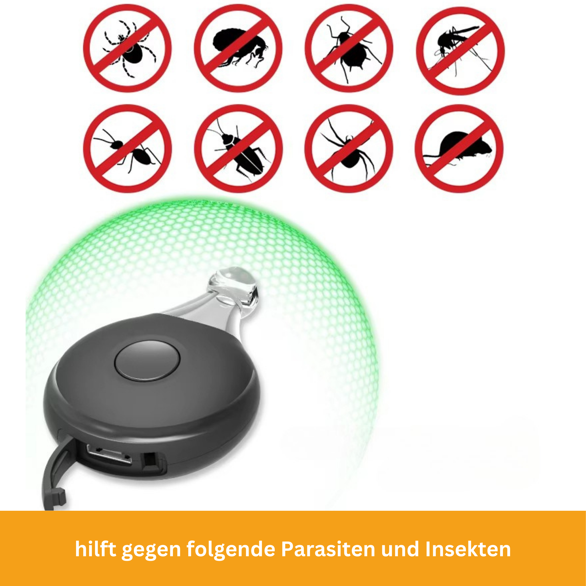 BugBlocker – Ultrasonic Collar Against Ticks & Fleas