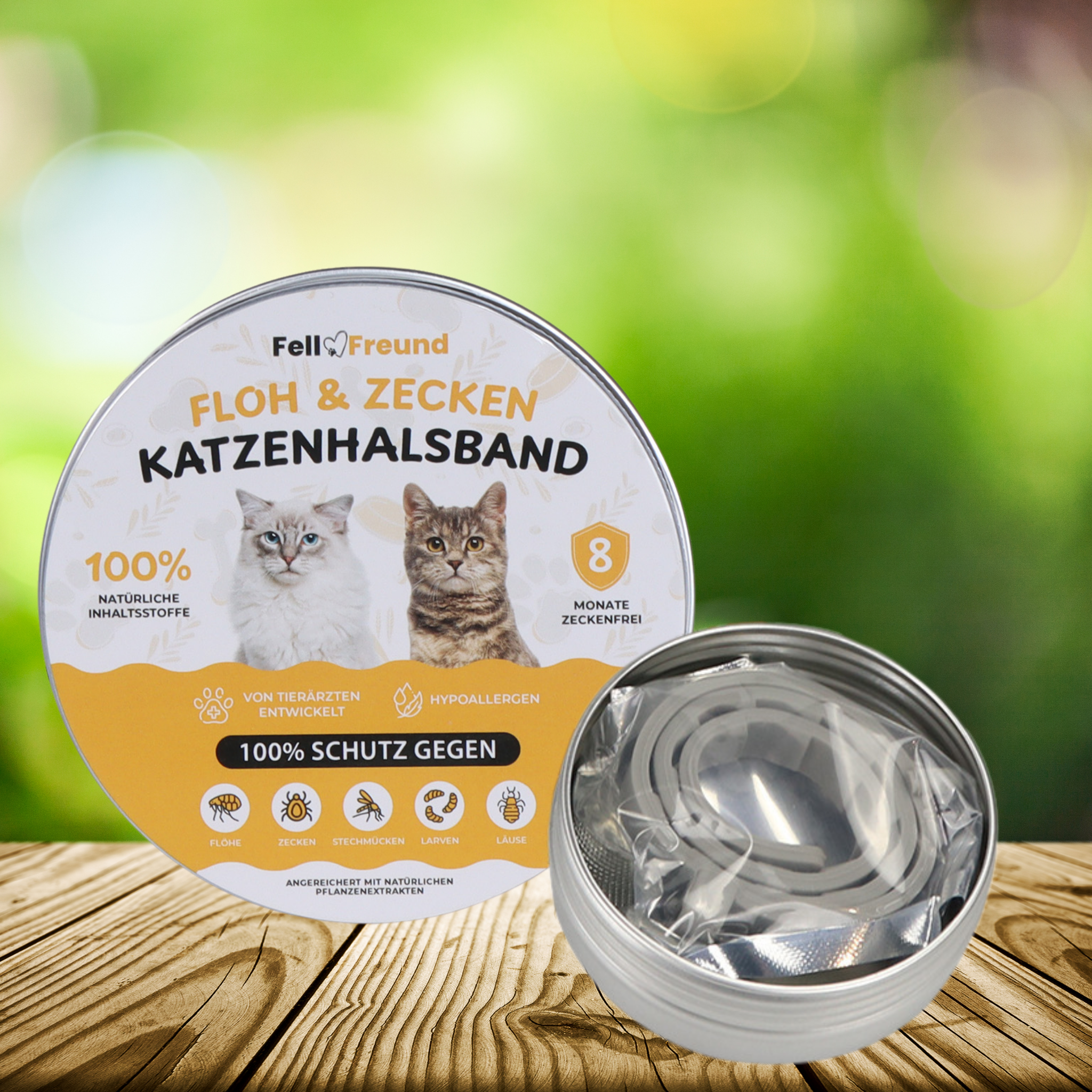 Floh- und Zeckenschutz Halsband für Katzen