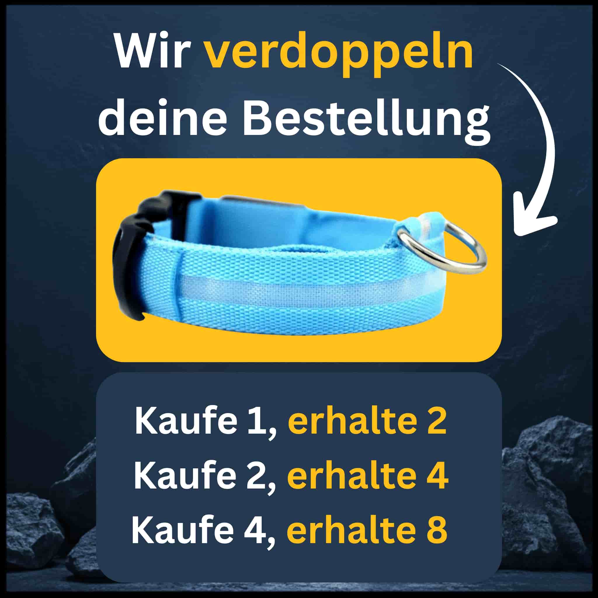 LED Leuchthalsband [Verdopplungs Aktion]